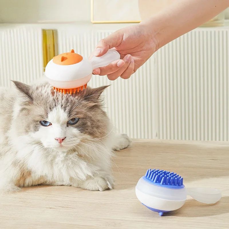 Automatic Cleaning Pet Bath Brush