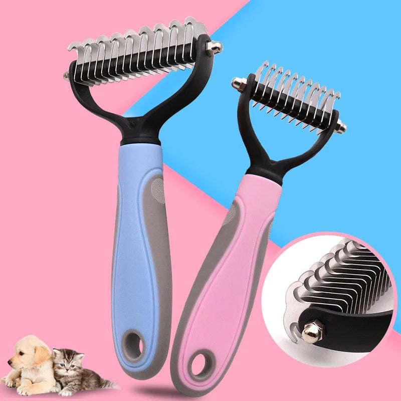 Pet Hair Removal Double-sided Comb Brush