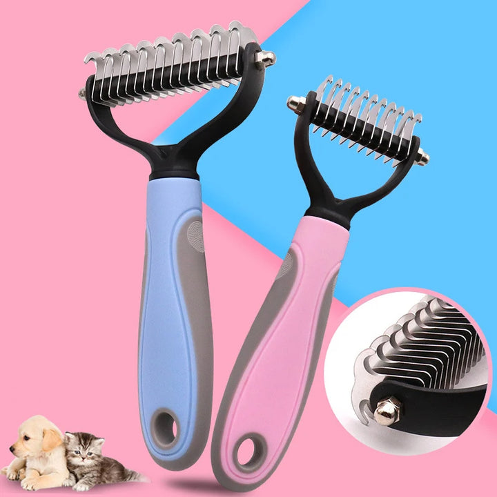 Pet Hair Removal Double-sided Comb Brush