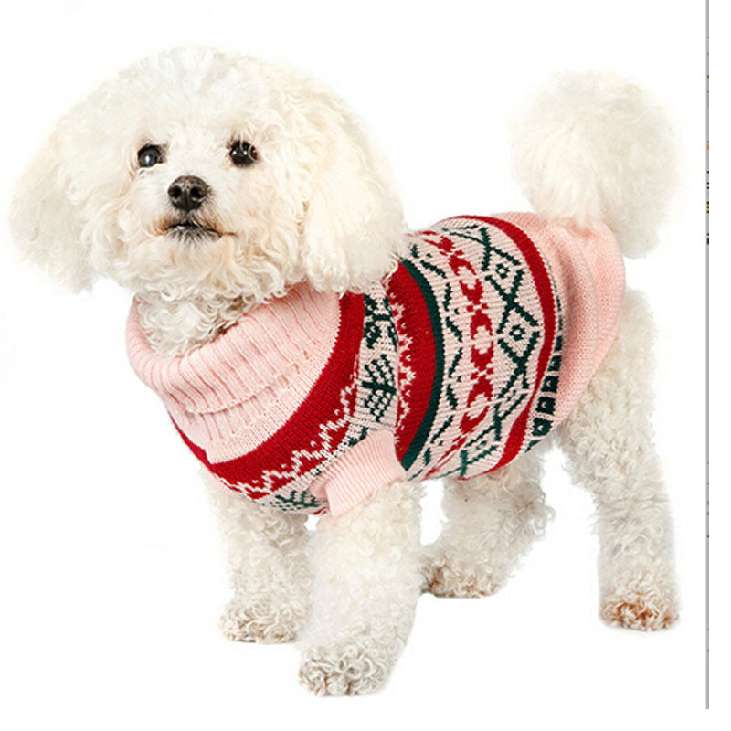 Pet Leaf Pattern Lapel Sweater