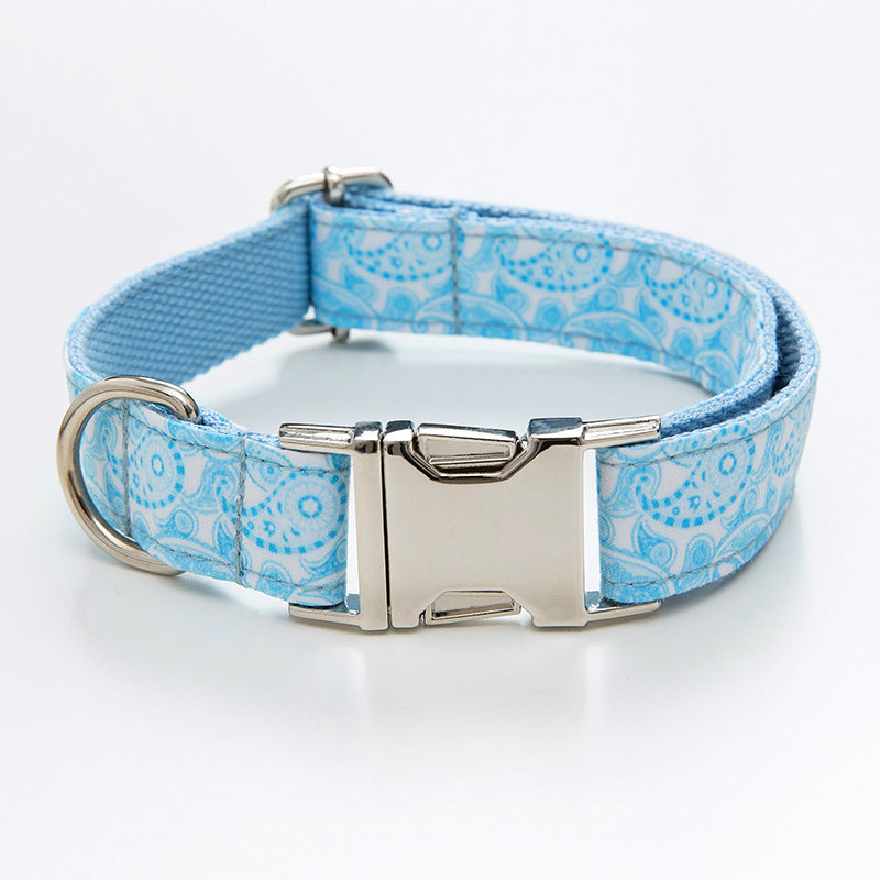 Paisley Pet Collar Leash Bow