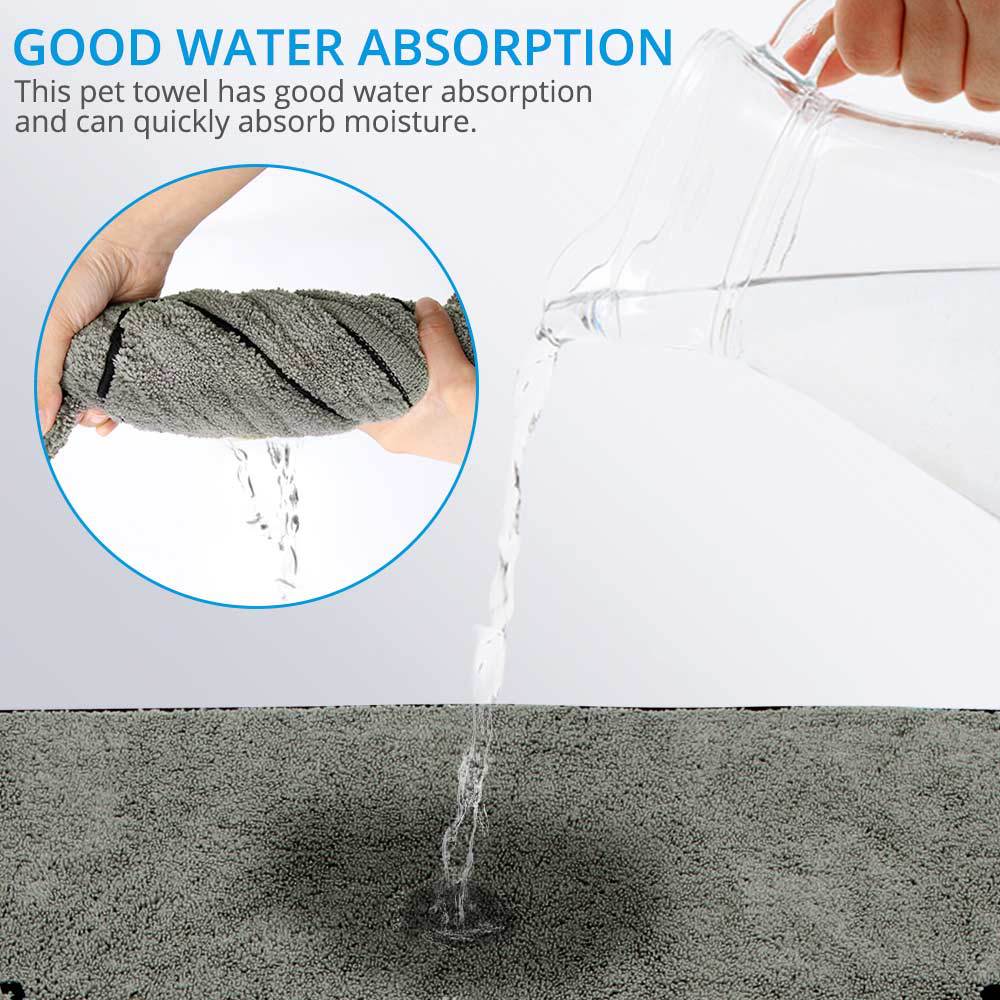 Super Absorbent Large Puppy Pet Dog Bathrobe Bath Towel