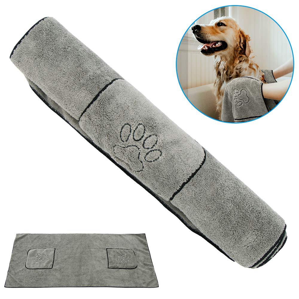 Super Absorbent Large Puppy Pet Dog Bathrobe Bath Towel