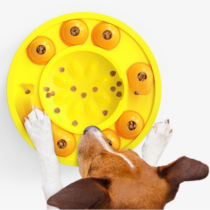 Plastic Puzzle Dog Slow Food Bowl