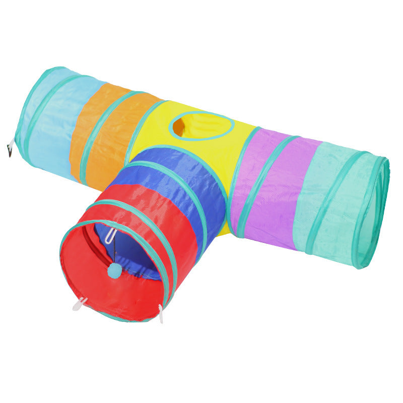Cat Tunnel Foldable Pet Climbing Path Toys