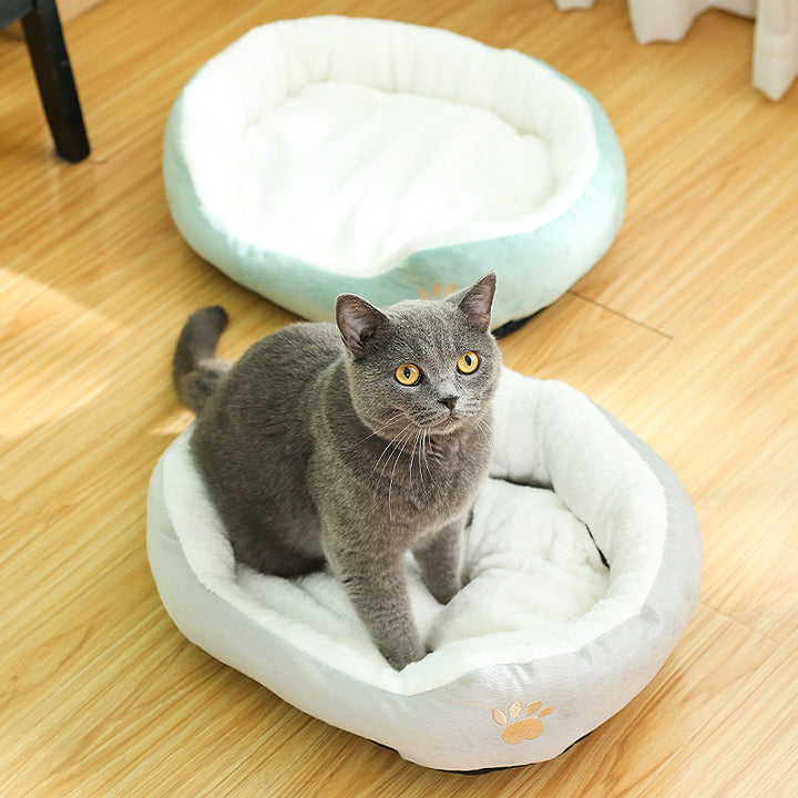 Removable And Washable Round Pet Bed