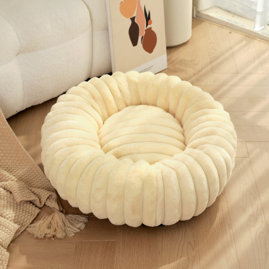 High Weight Rabbit Plush Pet Bed