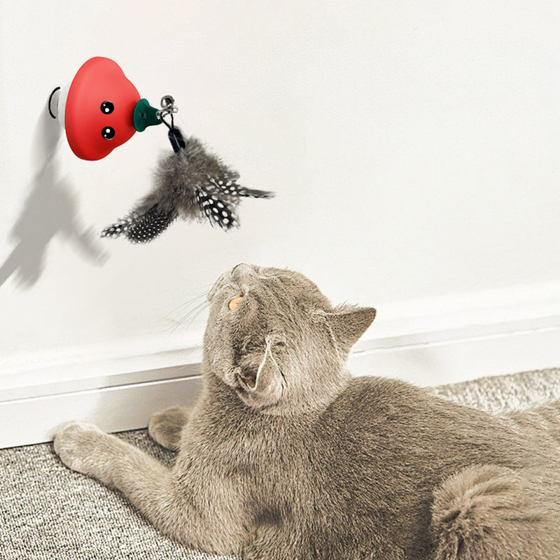 Cat Wand Suction Cup Pet Movement Playing Toy