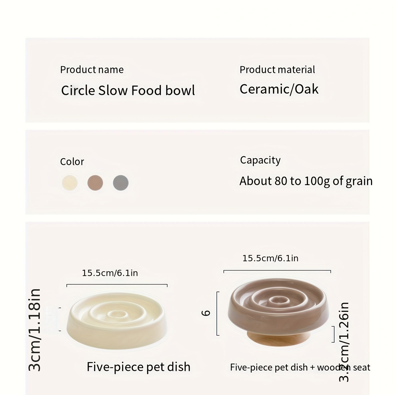 Ceramic Dog Slow Feeder