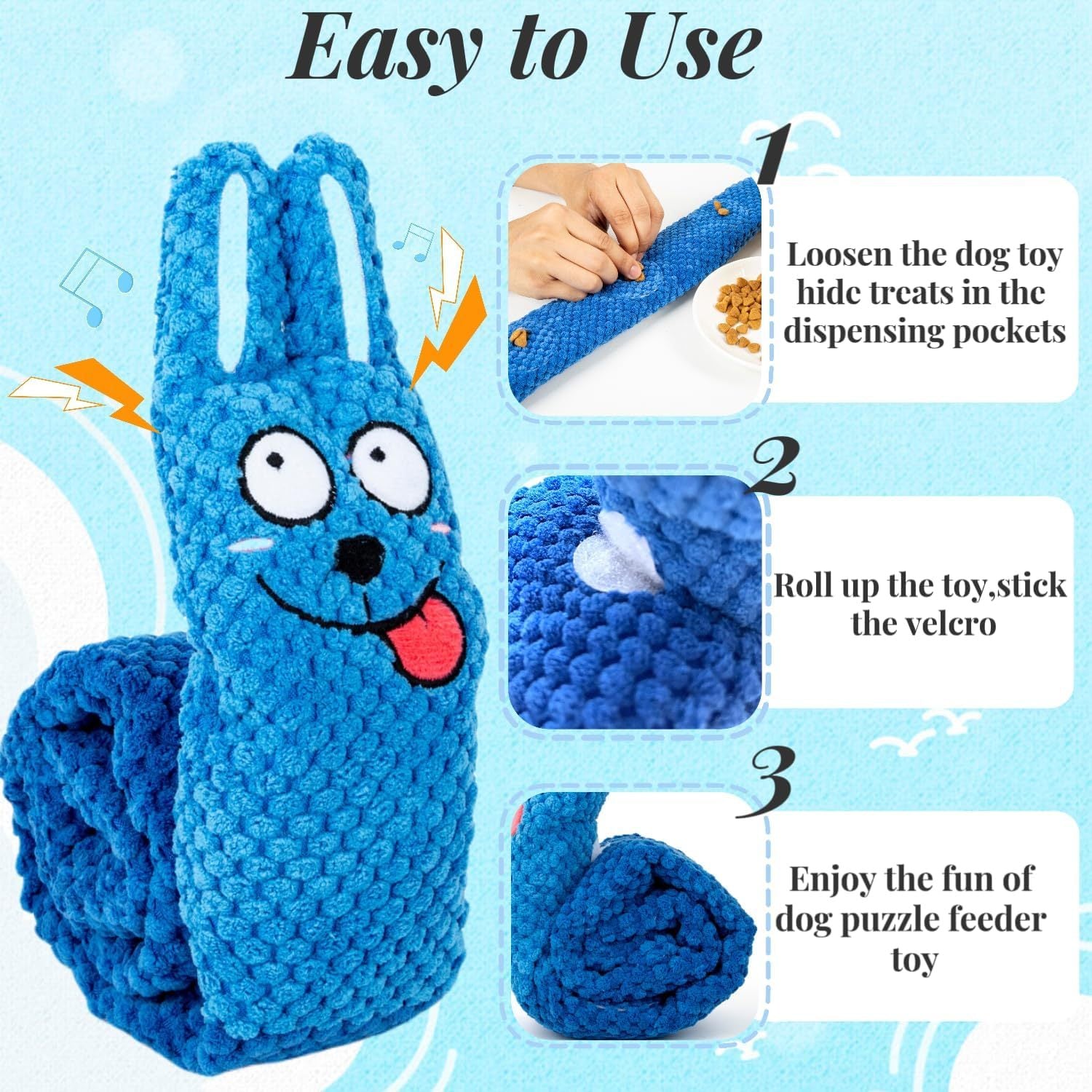 Squeaky Interactive Plush Dog Toys