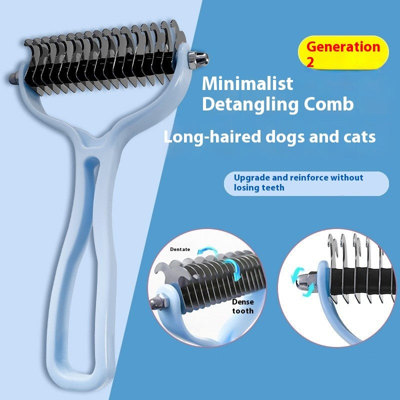 Pet Hair Removal Double-sided Comb Brush