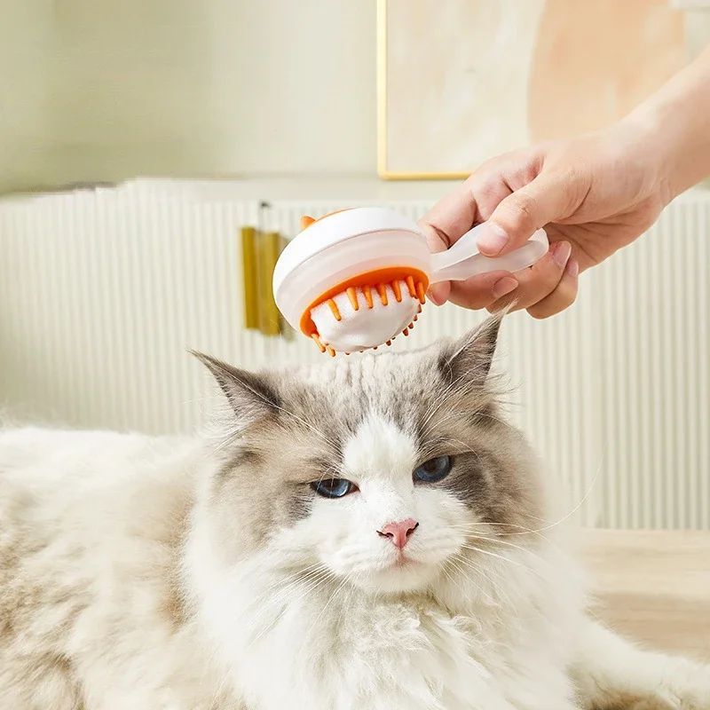 Automatic Cleaning Pet Bath Brush