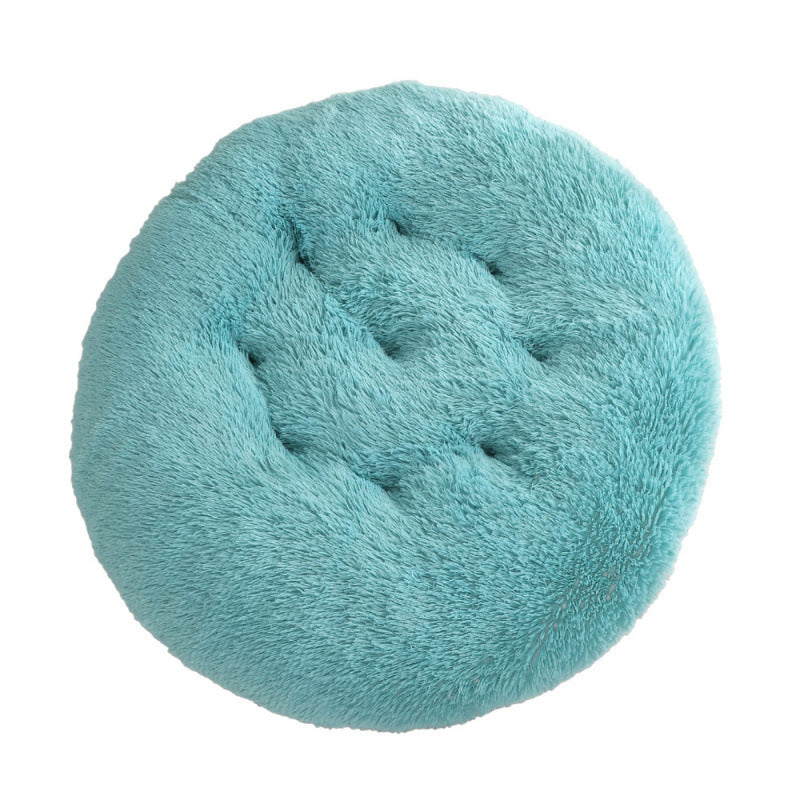 Round Plush Warm Sleep Pet Bed