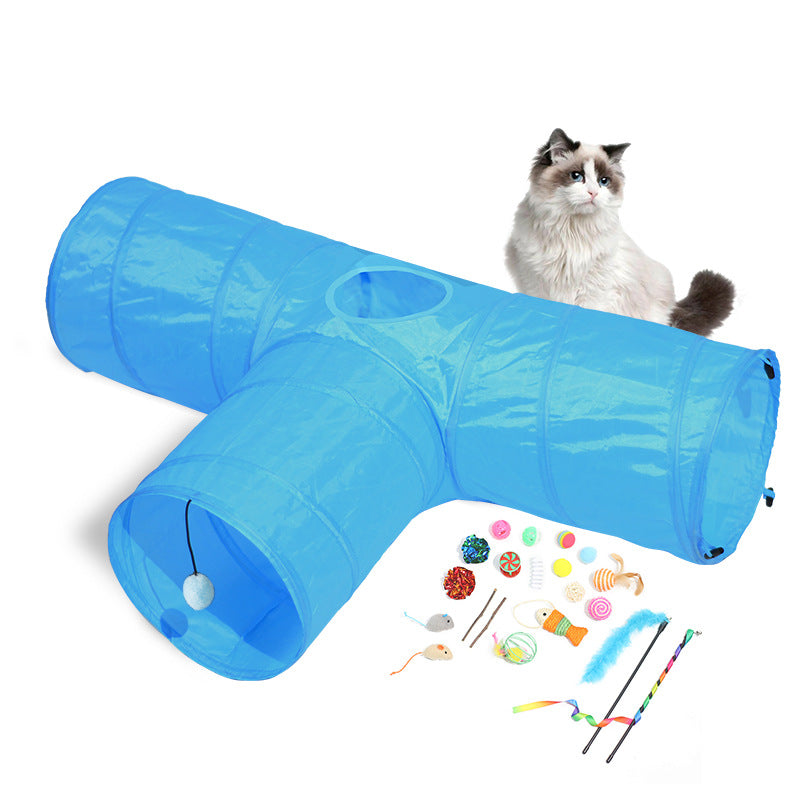 Cat Tunnel Foldable Pet Climbing Path Toys