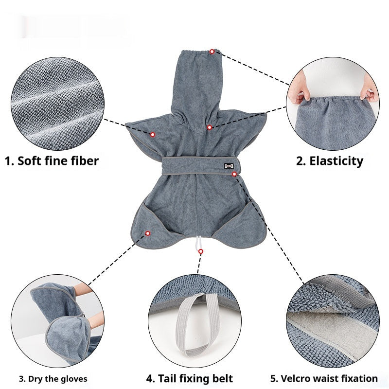 Pet Cotton Strong Water-absorbing Bath Towel