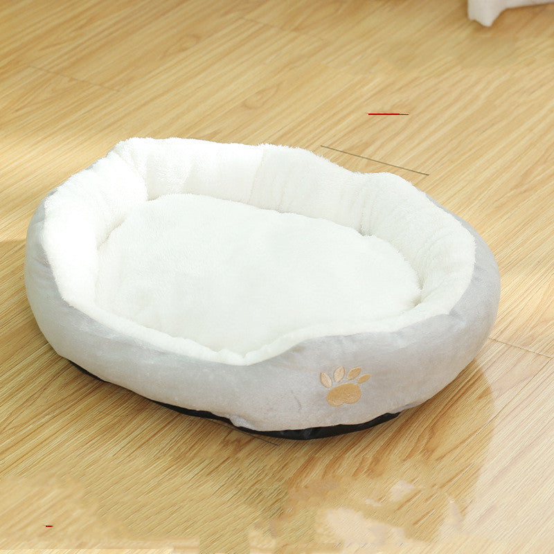 Removable And Washable Round Pet Bed
