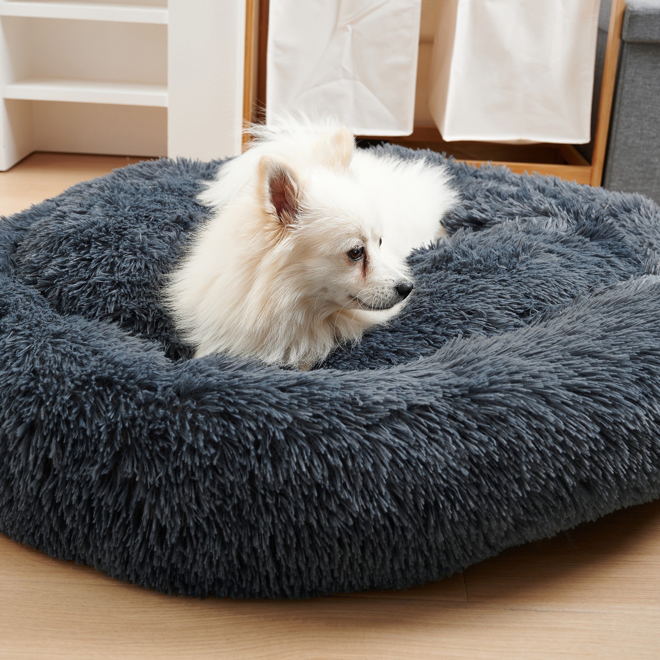Washable Round Soft Pet Bed