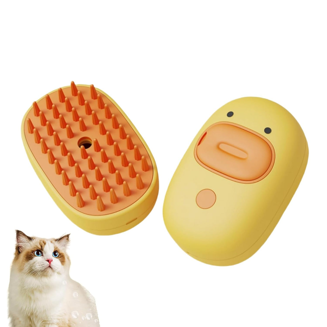 Pet Silicone Steam Brush