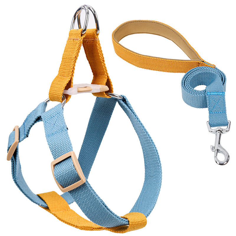 Color Pet Drawstring Vest-style Dog Leash