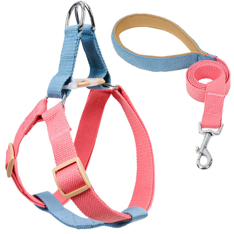 Color Pet Drawstring Vest-style Dog Leash