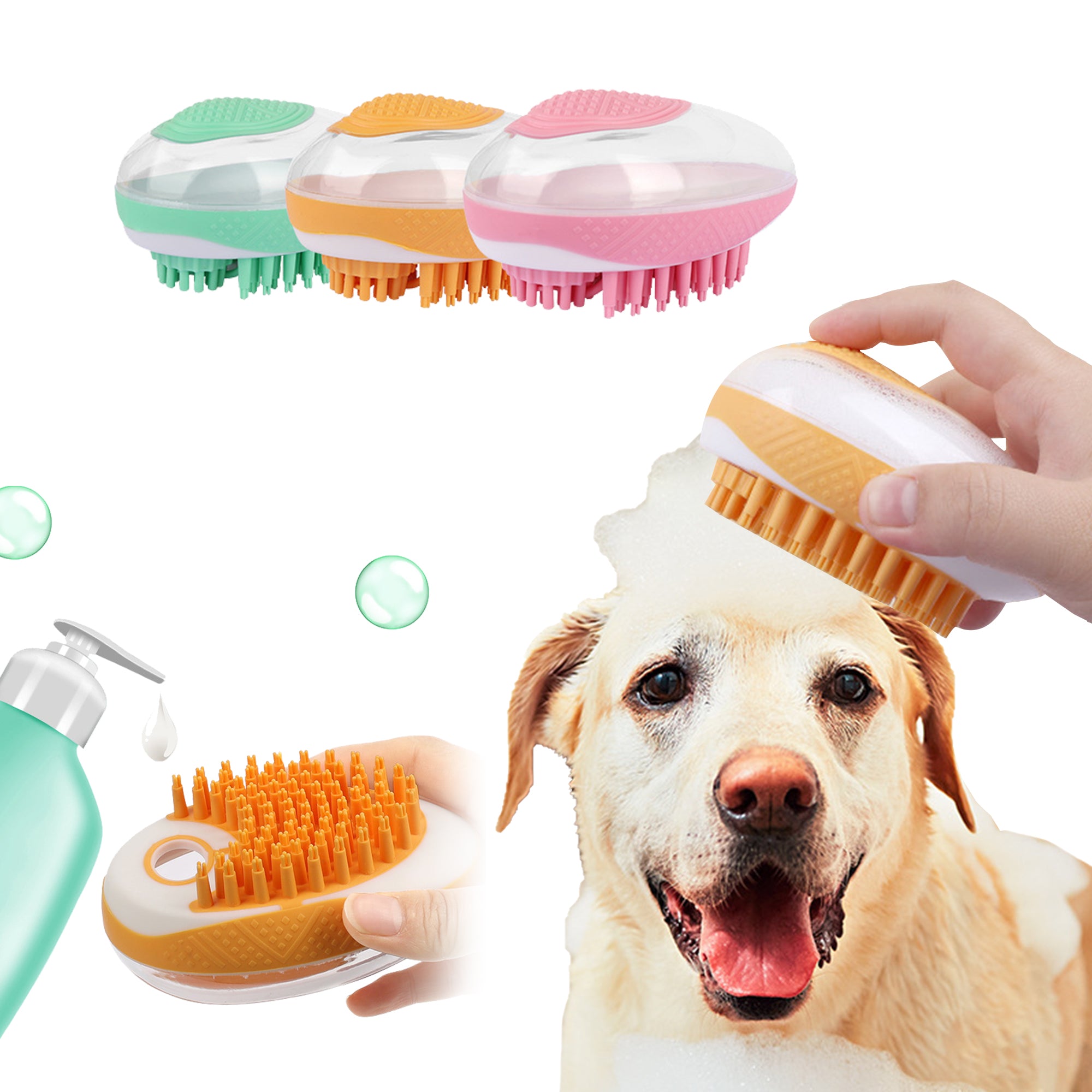 2-in-1 Pet Bath SPA Massage Comb
