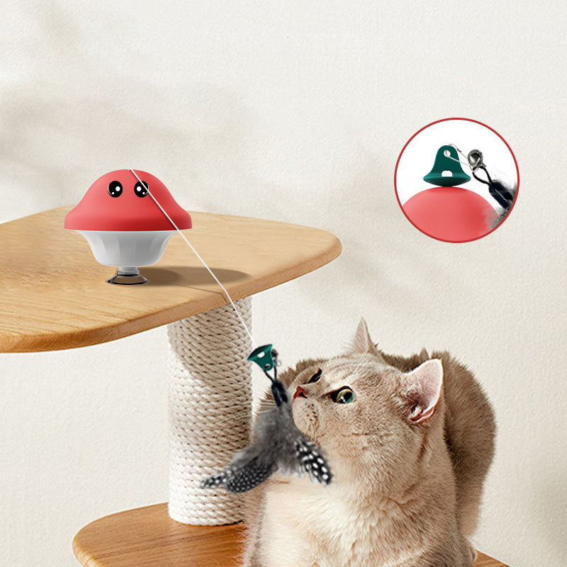 Cat Wand Suction Cup Pet Movement Playing Toy