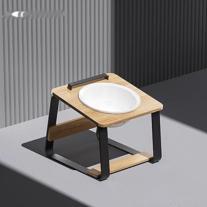 Ceramic Double Pet Water Feeding Bowl