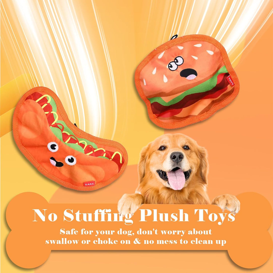 Crinkle Dog Squeaky Toys