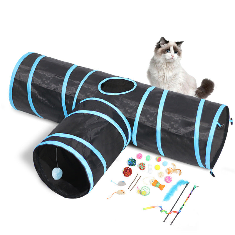 Cat Tunnel Foldable Pet Climbing Path Toys