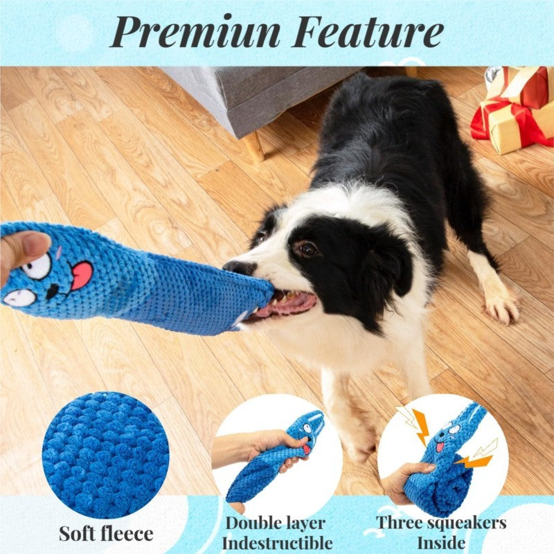 Squeaky Interactive Plush Dog Toys